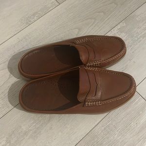 Brown Fifth Avenue half loafers. Unisex style. Barely worn